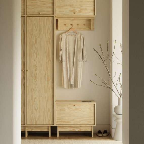 Skoskap Kabe KSB01 40-70x60 cm - 1 flap-dør - flere farger