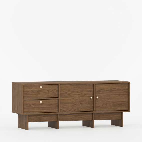 Tv-benk Kabe KTV2S 125-180x60 cm - flere farger - 2 dører - 2 skuffer