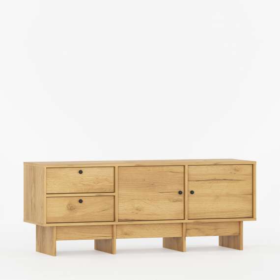 Tv-benk Kabe KTV2S 125-180x60 cm - flere farger - 2 dører - 2 skuffer