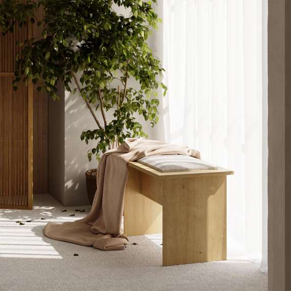 Sittebenk Kabe LK01 40-70x45 cm - med sittepute