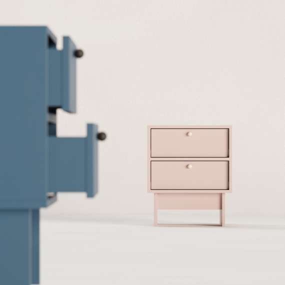 Nattbord Kabe SNK02 - 2 skuffer - Flere farger