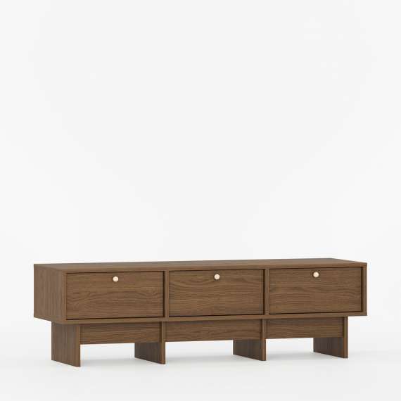 Tv-benk Kabe KNTV2 125-180x45 cm - Flere farger - 3 skuffer