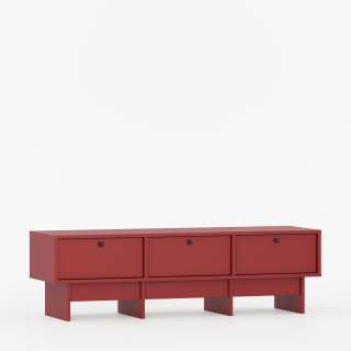 Tv-benk Kabe KNTV2 125-180x45 cm - Flere farger - 3 skuffer