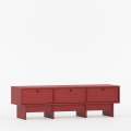 Tv-benk Kabe KNTV2 125-180x45 cm - Flere farger - 3 skuffer