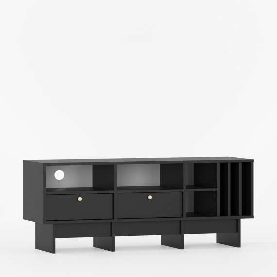 Tv-benk Kabe KTV2SW 125-180x60 cm - flere farger - 2 skuffer