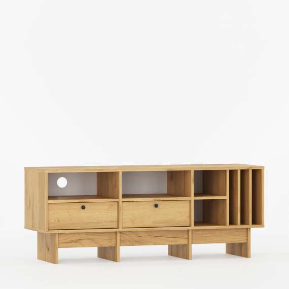 Tv-benk Kabe KTV2SW 125-180x60 cm - flere farger - 2 skuffer