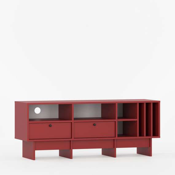 Tv-benk Kabe KTV2SW 125-180x60 cm - flere farger - 2 skuffer