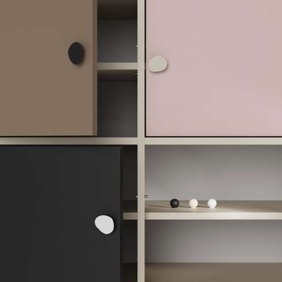 Garderobe Kabe SZK02 90-120x210 cm - flere farger - 4 dører