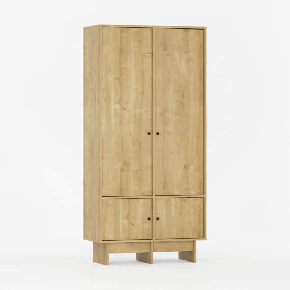 Garderobe Kabe SZK02 90-120x210 cm - flere farger - 4 dører