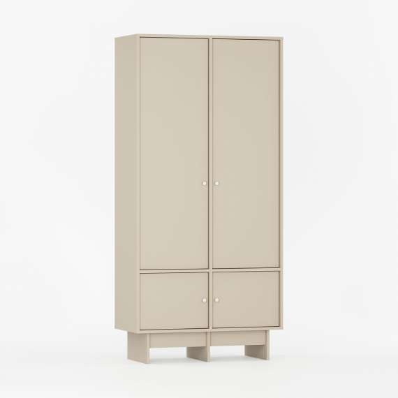 Garderobe Kabe SZK02 90-120x210 cm - flere farger - 4 dører