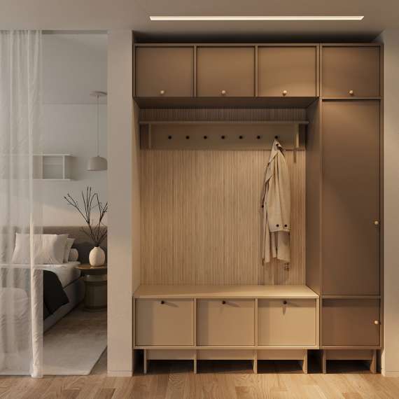 Veggskap Kabe PWK01 40-70x40 cm - 1 dør - flere farger