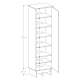 Skap Kabe SK01 40-70x210 cm - 1 dør - flere farger