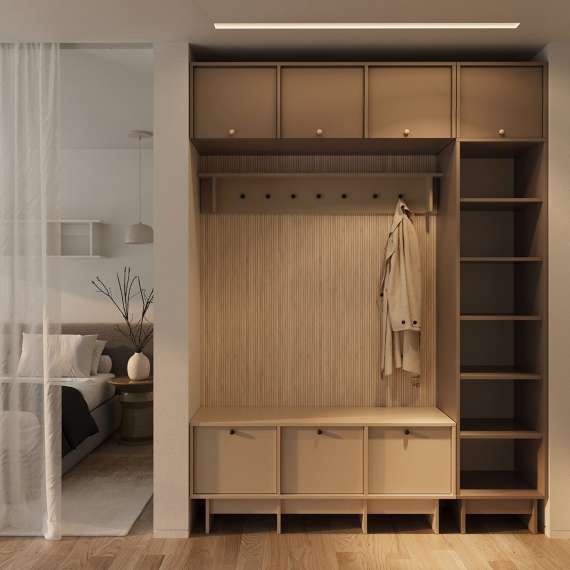 Reol Kabe SK04 40-70x210 cm - flere farger - Bokhylle