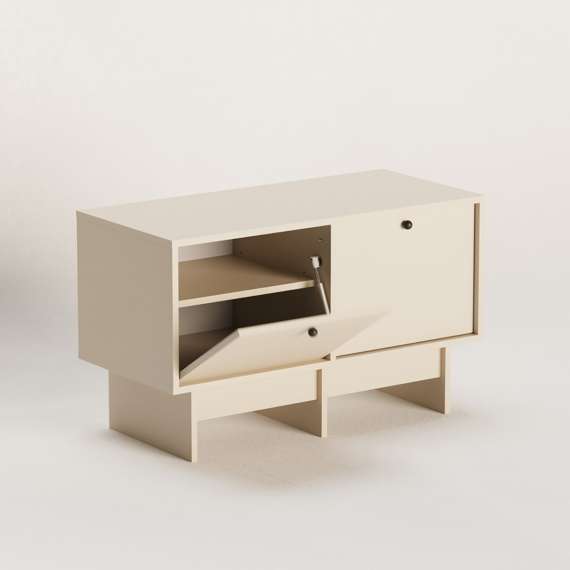 Skoskap Kabe KSB02 75-120x60 cm - 2 dører