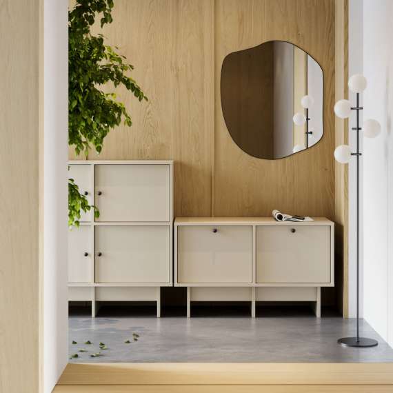 Skoskap Kabe KSB02 75-120x60 cm - 2 dører