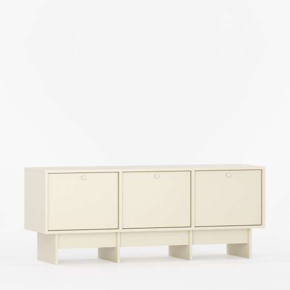 Skoskap Kabe KSB03 125-180x60 cm - flere farger - 3 dører