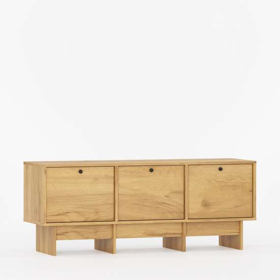 Skoskap Kabe KSB03 125-180x60 cm - flere farger - 3 dører