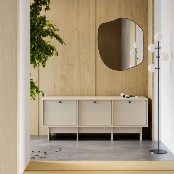 Skoskap Kabe KSB03 125-180x60 cm - flere farger - 3 dører