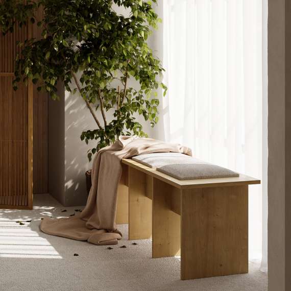 Skobenk Kabe LK03 125-180x45 cm - med sittepute