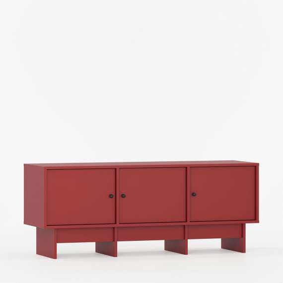 Tv-benk Kabe KTV3 125-180x60 cm - Flere farger - 3 dører