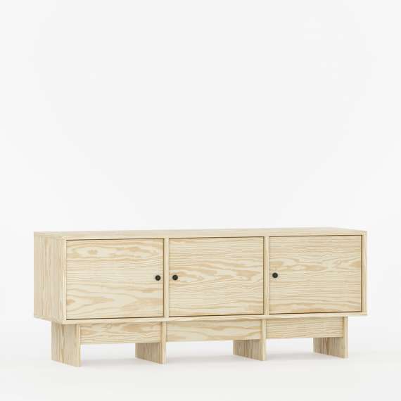 Tv-benk Kabe KTV3 125-180x60 cm - Flere farger - 3 dører