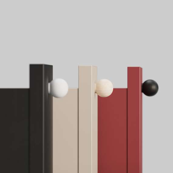 Garderobe Kabe SZK03 90-120x210 cm - Flere farger - 2 dører - 6 skuffer