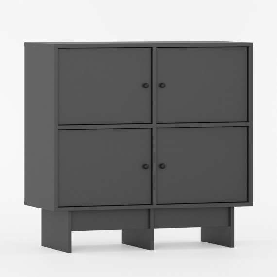 Skjenk Kabe KK01 90-120x98 cm - flere farger - 4 dører