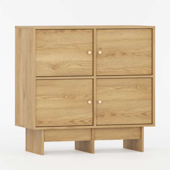 Skjenk Kabe KK01 90-120x98 cm - flere farger - 4 dører