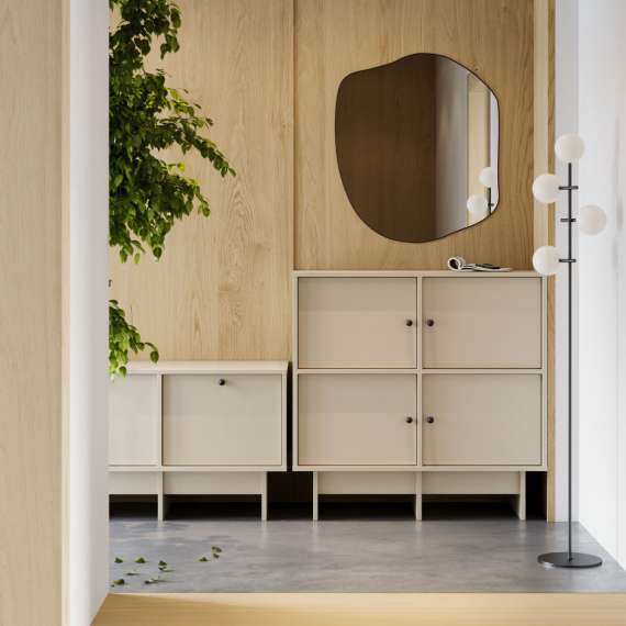 Skjenk Kabe KK01 90-120x98 cm - flere farger - 4 dører