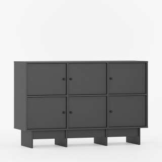 Tv-benk Kabe KK04 125-180x98 cm - Flere farger - 6 dører