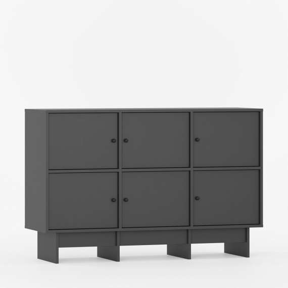 Tv-benk Kabe KK04 125-180x98 cm - Flere farger - 6 dører