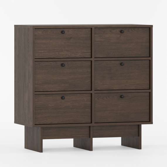 Skjenk Kabe KK02 90-120x98 cm - flere farger - 6 skuffer