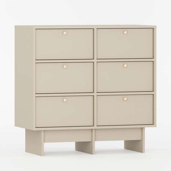 Skjenk Kabe KK02 90-120x98 cm - flere farger - 6 skuffer