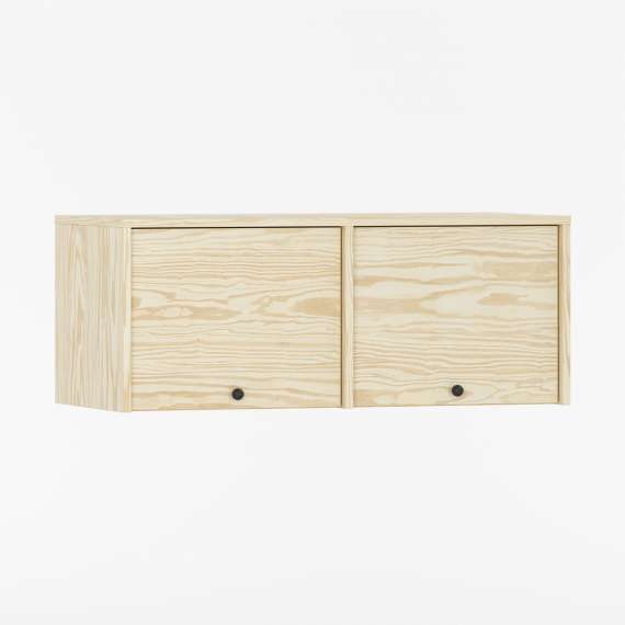 Veggskap Kabe PWK02 75-120x40 cm - 2 dører - flere farger