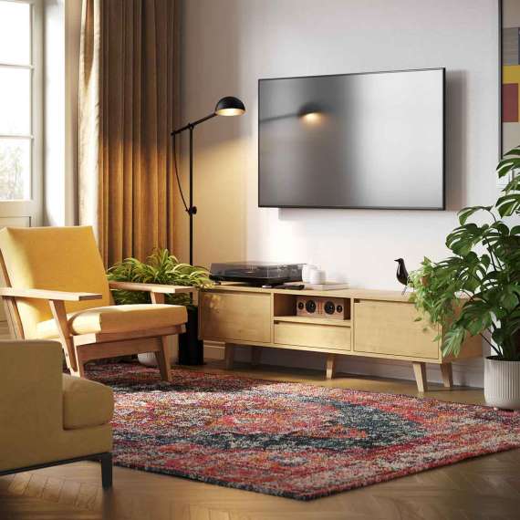 Tv-benk Fenris 150-180x52 cm - Flere farger - 2 dører - Høy - med ben