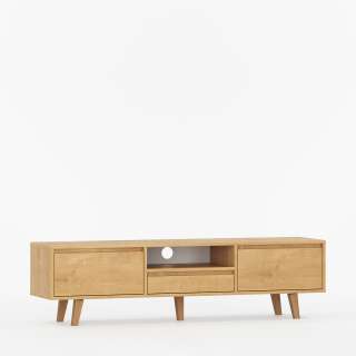 Tv-benk Fenris 150-180x52 cm - Flere farger - 2 dører - Høy - med ben