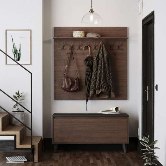 Skobenk Fenris 40-160x62 cm - Benk med sittepute - Velg bredde selv