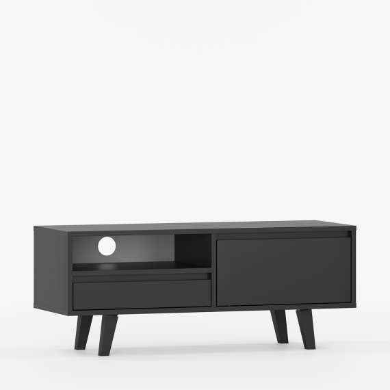 Tv-benk Fenris 100-145x52 cm - Velg farge selv - Høy - med ben