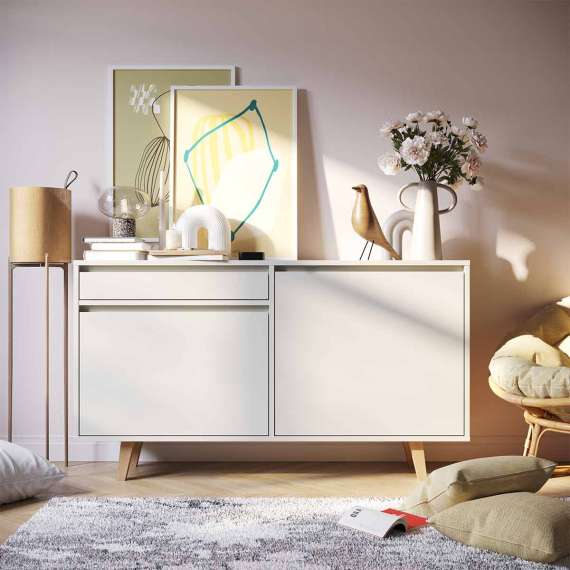 Skjenk Fenris 100-145x79 cm - Velg farge selv - med ben