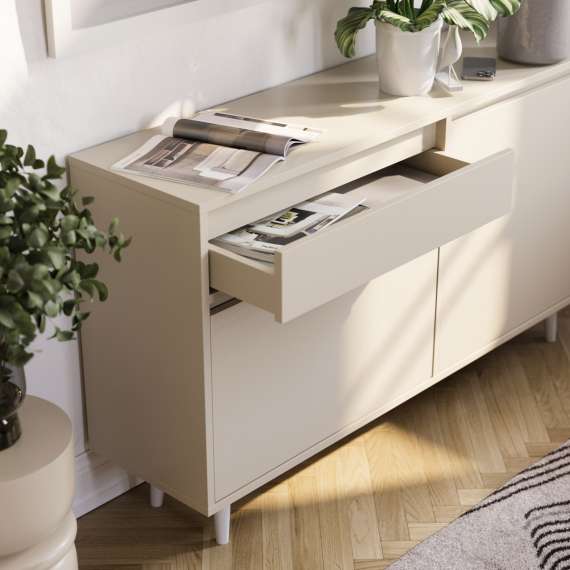 Skjenk Fenris 100-145x79 cm - Velg farge selv - med ben