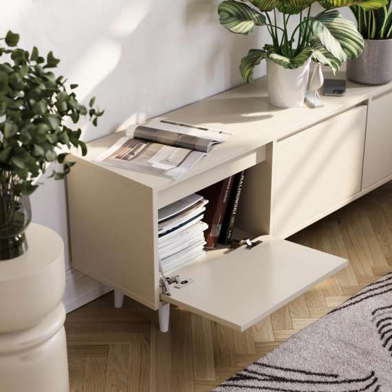 Tv-benk Fenris 150-180x52 cm - 3 dører - Velg farge selv