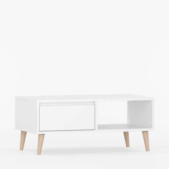 Stuebord Fenris 90x39 cm - Velg farge selv - med ben og skuff