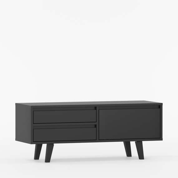 Tv-benk Fenris 100-145x52 cm - Velg farge selv - Høy - med ben