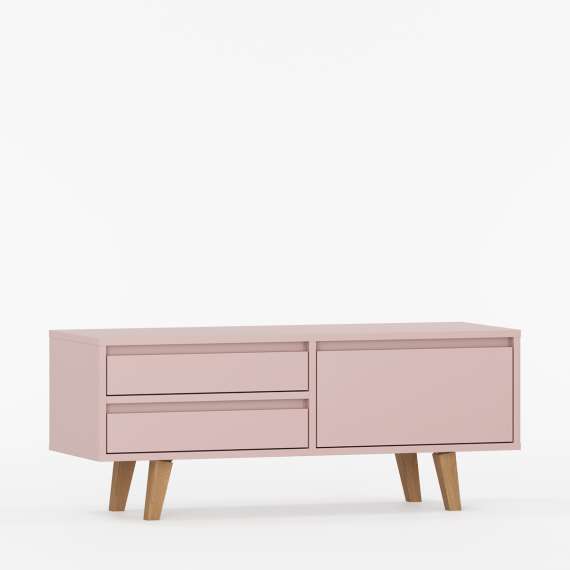 Tv-benk Fenris 100-145x52 cm - Velg farge selv - Høy - med ben