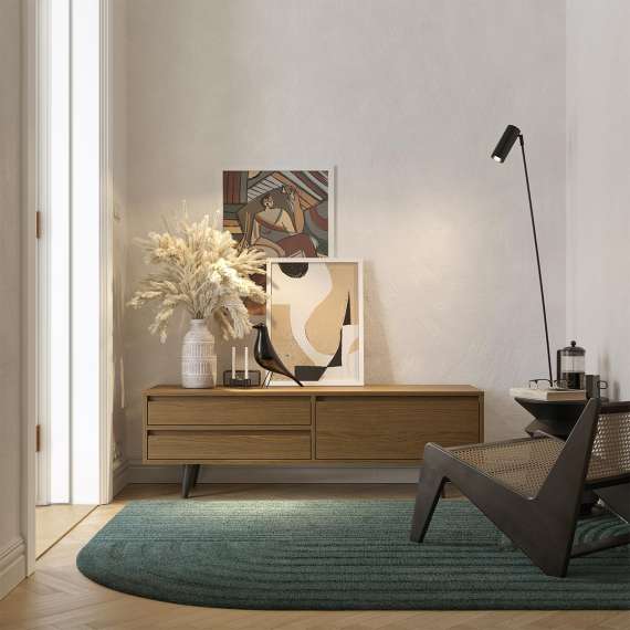 Tv-benk Fenris 100-145x52 cm - Velg farge selv - Høy - med ben