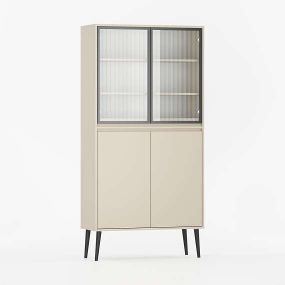 Vitrineskap Fenris 40-100x201 cm - Velg bredde og farge selv