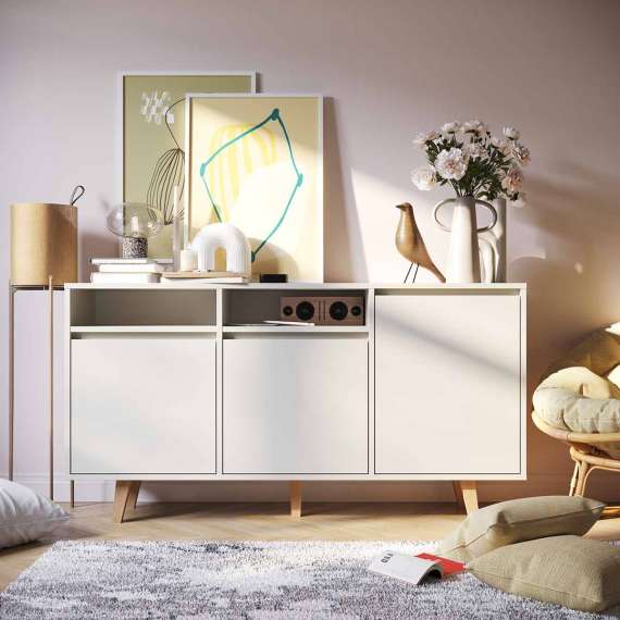 Skjenk Fenris 150-180x79 cm - 3 dører - Velg bredde og farge selv