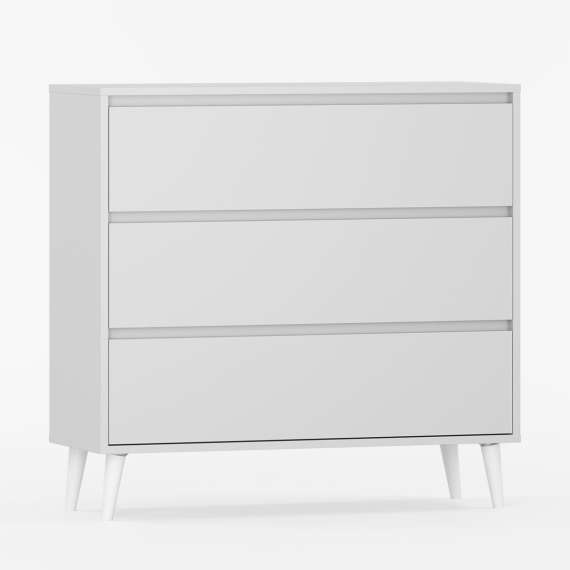 Kommode Fenris 40-120x96 cm - Velg bredde og farge selv - 3 skuffer