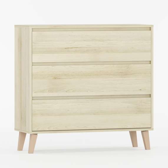 Kommode Fenris 40-120x96 cm - Velg bredde og farge selv - 3 skuffer