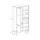 Garderobe Fenris 100-120x201 cm - Velg bredde og farge selv